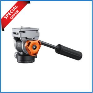K&F Concept KF31.087 FH-03 Professinal Fluid Video Head for Pan & Tilt – Black