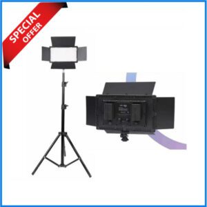 Ye Pro LED 800 RGB Professional LED Video Light with NP-F770 Dual Battery & Charger Set - Black