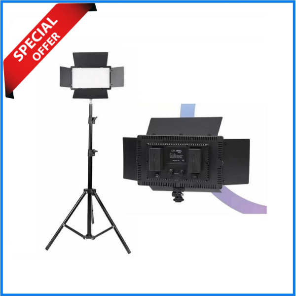 Ye Pro LED 800 RGB Professional LED Video Light with NP-F770 Dual Battery & Charger Set - Black