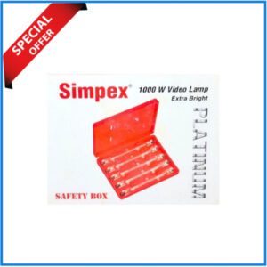 Simpex 1000W Halogen Tube Continuous Light with Safety Box - Red
