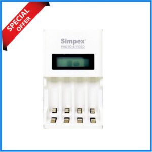 Simpex LCD-333 AA/AAA Ni-MH Fast Camera Battery Charger - White