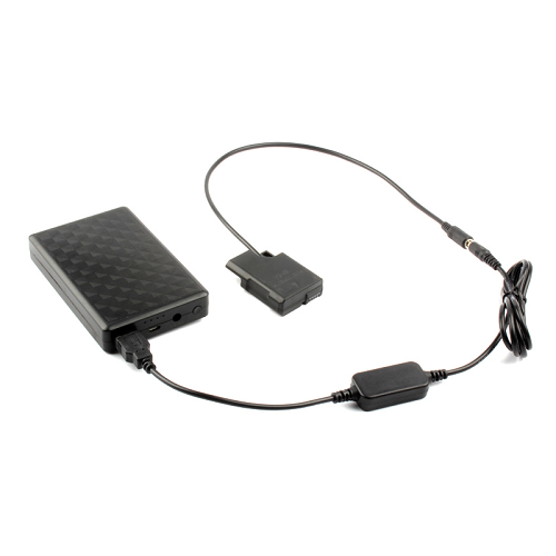 YE DC COUPLER EP-5A USB Dummy Battery for Nikon EN-EL14 Battery - Black - Image 2