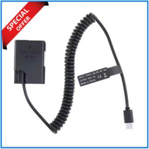 YE DC COUPLER EP-5A Type-C Dummy Battery for Nikon EN-EL14 Battery - Black