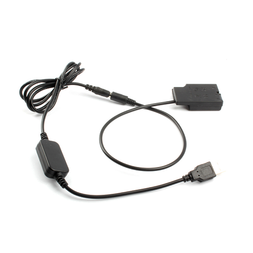 YE DC COUPLER EP-5A USB Dummy Battery for Nikon EN-EL14 Battery - Black - Image 5