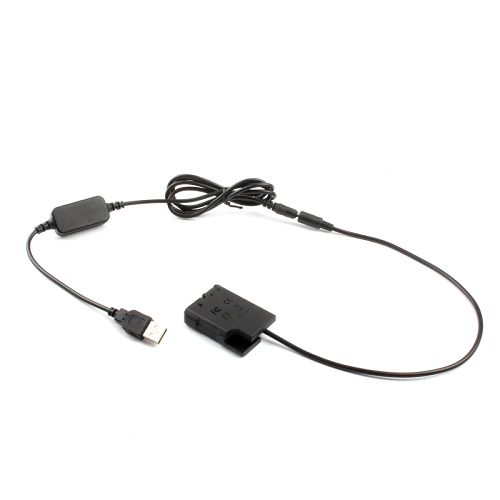 YE DC COUPLER EP-5A USB Dummy Battery for Nikon EN-EL14 Battery - Black - Image 3