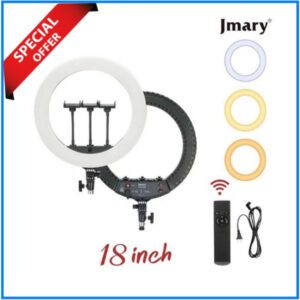 Jmary FM-18R 18-Inch Ring Light with Wireless Remote - Black