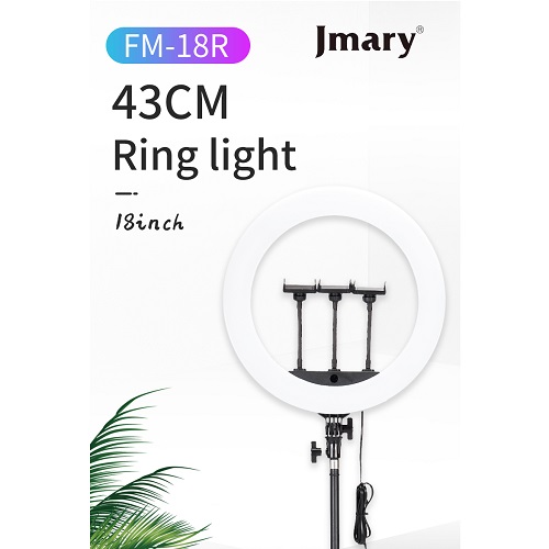 Jmary FM-18R 18-Inch Ring Light with Wireless Remote - Black - Image 2