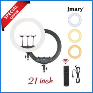 Jmary FM-21R 21-Inch Ring Light with Wireless Remote - Black