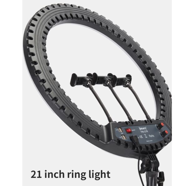 Jmary FM-21R 21-Inch Ring Light with Wireless Remote - Black - Image 4