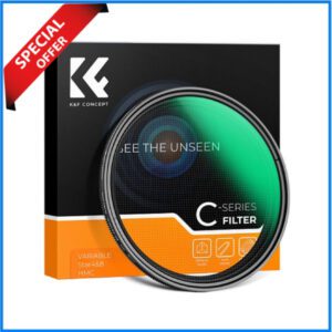 K&F Concept 67mm KF01.2331 Optical Ultra-Clear Glass 4 to 8-Point Variable Star Light Filter - Black