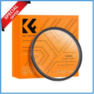 K&F Concept 67mm KF01.2683 Optical Ultra-Clear Glass Starlight Dreamy Creative Colorful Streak Filter - Black