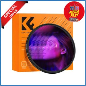K&F Concept 67mm KF01.2817V1 Single-Sided Linear Pentaprism Special Effect Filter - Black