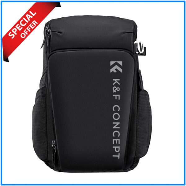 K&F Concept KF13.128V4 Multifunctional Waterproof Large Alpha Camera Backpack (25L) - Black