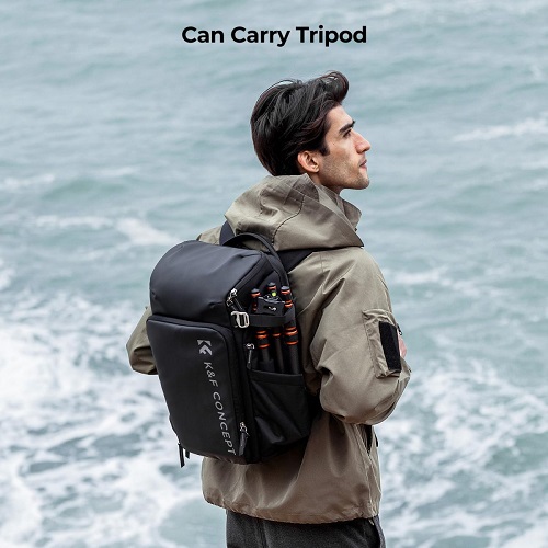 K&F Concept KF13.128V4 Multifunctional Waterproof Large Alpha Camera Backpack (25L) - Black - Image 2