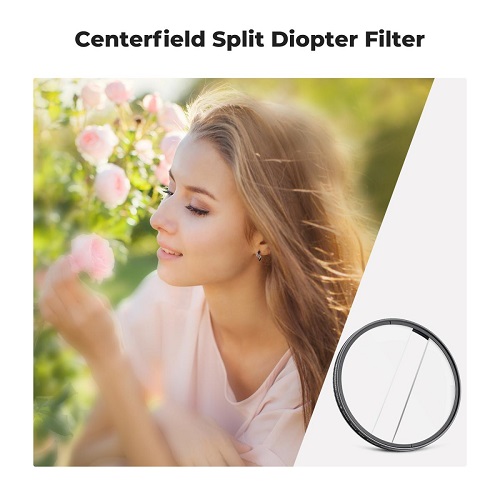 K&F Concept 67mm KF01.2669V1 Special Effect Centerfield Split Diopter Filter - Black - Image 5
