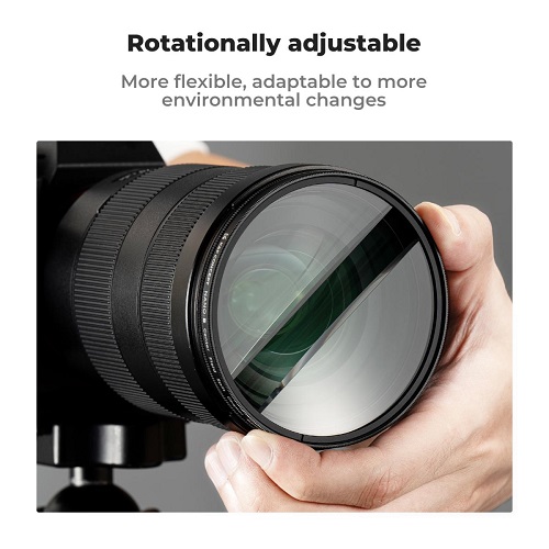 K&F Concept 67mm KF01.2669V1 Special Effect Centerfield Split Diopter Filter - Black - Image 4