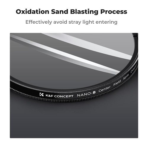 K&F Concept 67mm KF01.2669V1 Special Effect Centerfield Split Diopter Filter - Black - Image 3