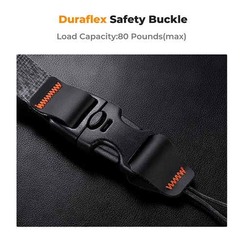K&F Concept KF13.132 Adjustable Quick Release Shoulder Sling Camera Strap (45mm) - Grey - Image 3
