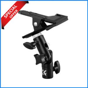 K&F Concept KF18.0014 Heavy Duty Metal Clip Holder for Lights, Reflectors & Background - Black