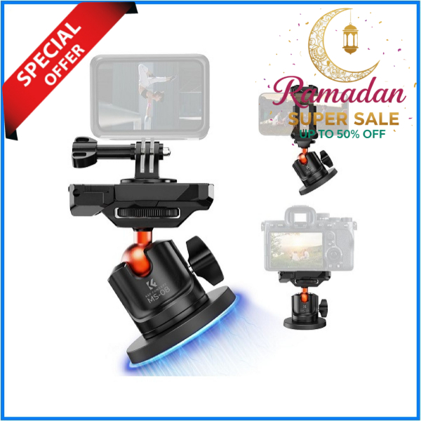K&F Concept KF31.156 Magnetic Camera Mount Base with Ball Head – Black