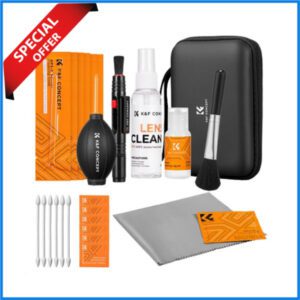 K&F Concept KF08.078 25-in-1 Professional Camera Lens Cleaning Kit for Optical Equipment - Black