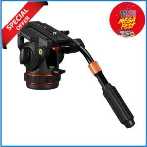 K&F Concept KF31.125 BV50 Professinal Fluid Video Head – Black