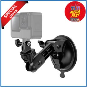 K&F Concept KF31.165 Suction Cup Mount for DJI Osmo Pocket 3 & Action Cameras - Black
