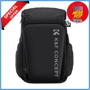 K&F Concept KF13.128V4 Multifunctional Waterproof Large Alpha Camera Backpack (25L) - Black