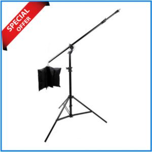 HPUSN L1 Heavy Duty Professional Studio Boom Stand - Black