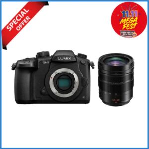 Panasonic Lumix GH5 Mirrorless Camera with LEICA DG 12-60mm Lens Kit (SLIGHTLY USED) - Black