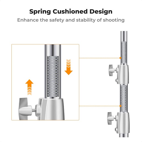 K&F CONCEPT KF34.044 Heavy Duty Stainless Steel Ligth Stand (2.8m/110
