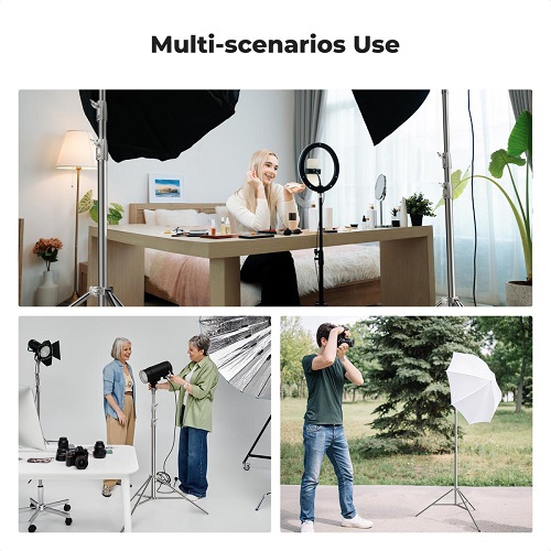 K&F CONCEPT KF34.044 Heavy Duty Stainless Steel Ligth Stand (2.8m/110