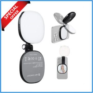 K&F Concept KF34.053 Smartphone Magnetic Selfie LED Video Light - Black