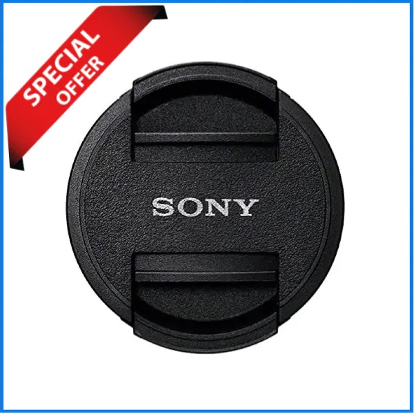 SONY 55mm Front Lens Cap with Rope – Black