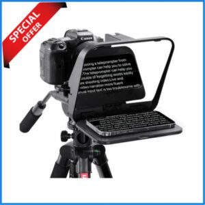 Ulanzi RT02 Universal Teleprompter for Camera & Smartphones with Remote Control - Black