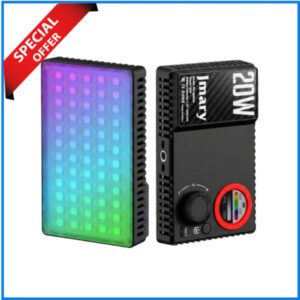 Jmary FM-180 Multi-Function Professional RGB LED Video Light (20W) - White