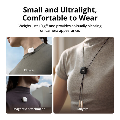 DJI Mic Mini 2-Person Compact Wireless Microphone for Camera & Smartphone - Black - Image 2