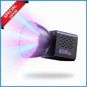 Ulanzi 60W RGB Rechargeable COB LED Video Light (60W) - Black