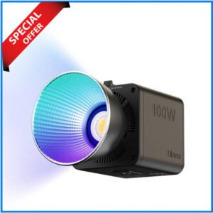 Ulanzi ML100 RGB Rechargeable COB LED Video Light (100W) - Black