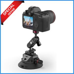 Ulanzi SC-02 Heavy-Duty Suction Cup Mount for Camera & Accessories (4.5-inch) - Black
