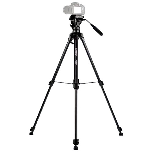 YUNTENG VCT-880 Aluminum Video Tripod - Black - Image 3