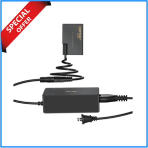 CAPTOR S-AC83-E17 Camera Analog Dummy Battery for Canon LP-E17 Series Cameras - Black