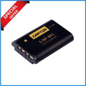 CAPTOR S-NP-BX1 Battery Sony Cameras - Black