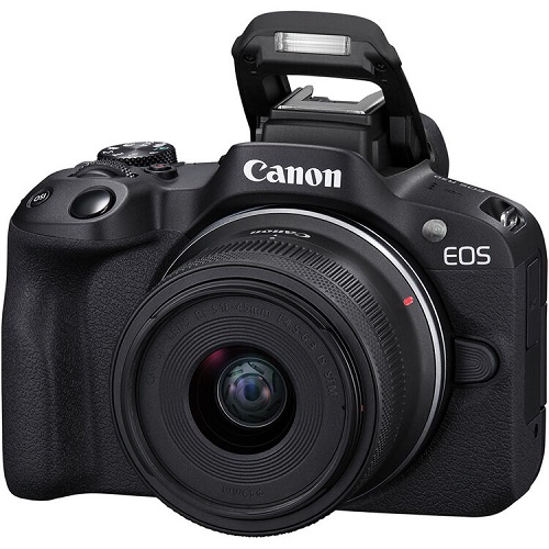 Canon EOS R50 Mirrorless Camera with RF-S 18-45mm f/4.5-6.3 IS STM Lens Kit - Black - Image 2