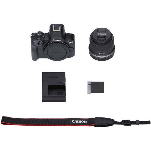 Canon EOS R50 Mirrorless Camera with RF-S 18-45mm f/4.5-6.3 IS STM Lens Kit - Black - Image 8