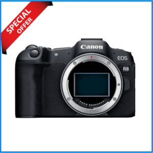 Canon EOS R8 Full-Frame Mirrorless Camera Body Only - Black