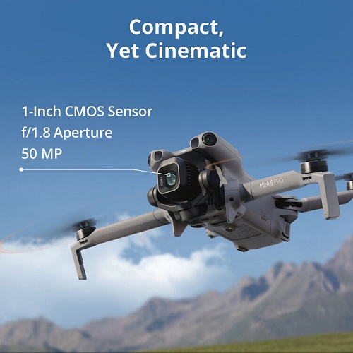 DJI Mini 5 Pro Drone Fly More Combo Plus with RC2 - Grey - Image 6