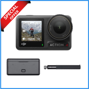 DJI Osmo Action 4 Adventure Combo Action Camera - Black