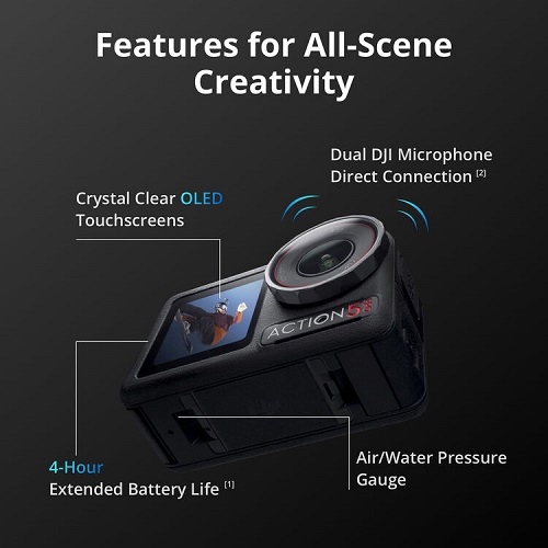 DJI Osmo Action 5 Pro Adventure Combo Action Camera - Black - Image 9