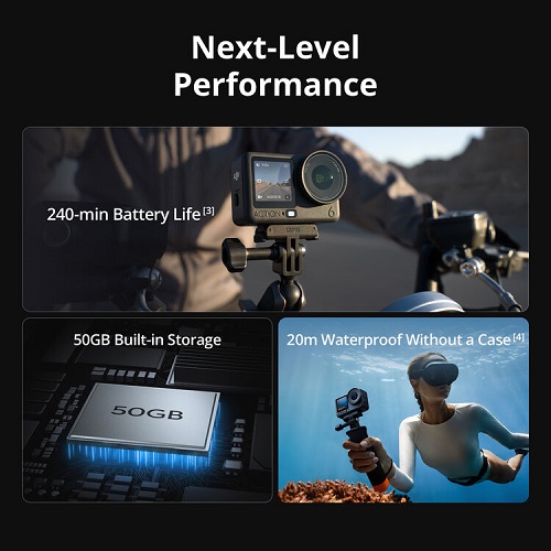 DJI Osmo Action 6 Adventure Combo Action Camera - Black - Image 7